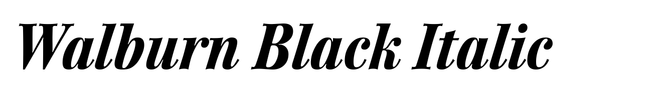 Walburn Black Italic
